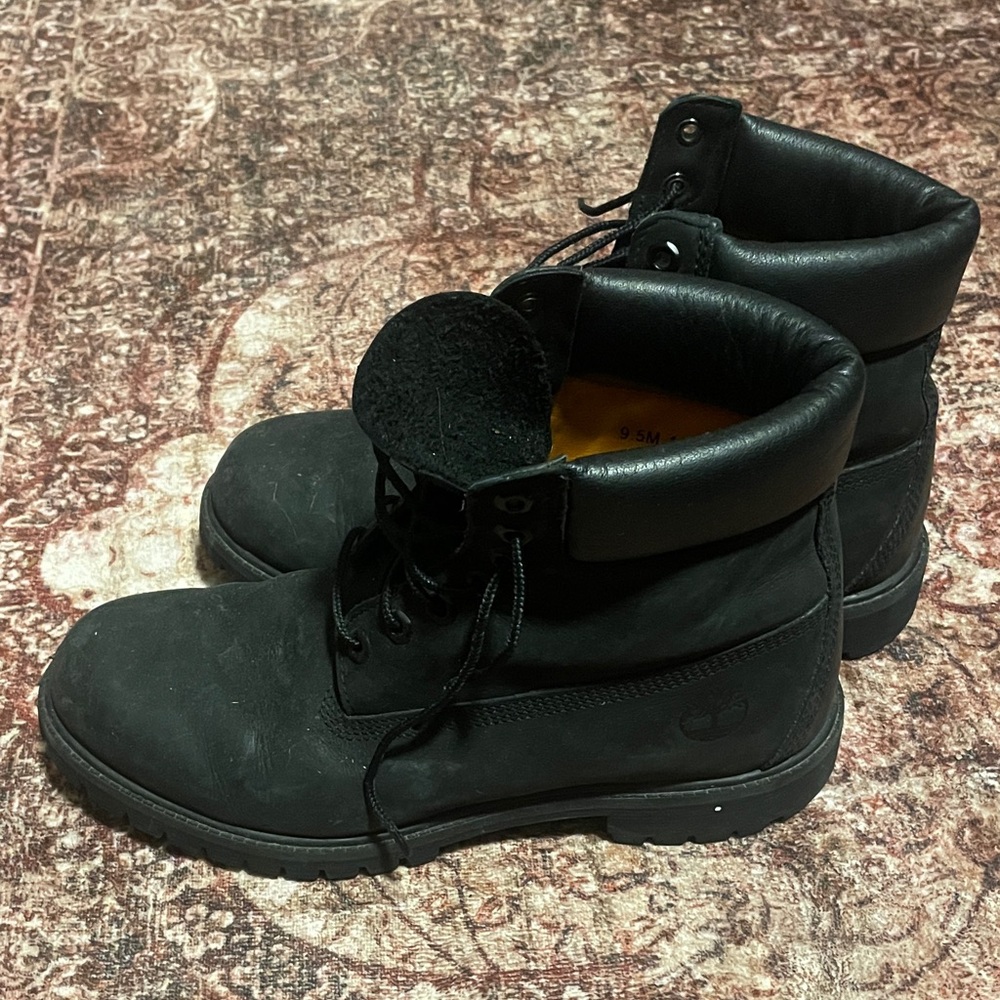 Timberland Black Men's Lace-Up Work Boots